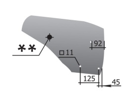 Крыло отвала РЗЗ.ПЛЕ.21.411