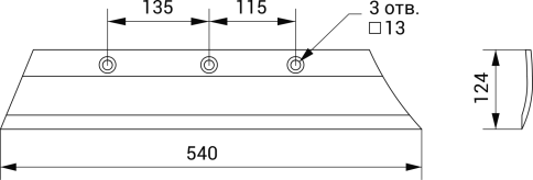 Лемех РЗЗ-ПЛЖ-31-702 (12мм) фото 2