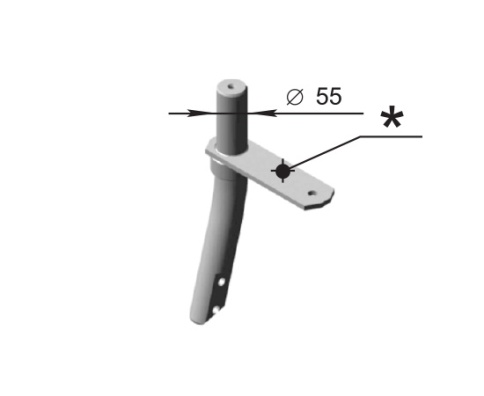 Стойка поворота режущего узла (55мм) 4х4.01.021.00.000 фото 1