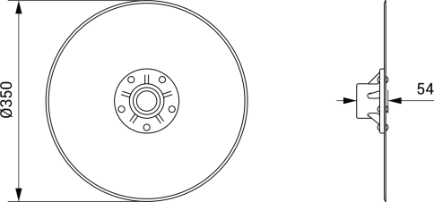 Диск сошника (в сборе)  Н.105.03.010-02  фото 2