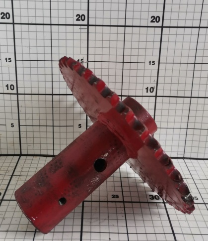 Звездочка ЗС-1041 (z=7, t=38, 0) приводная оси редуктора  фото 1